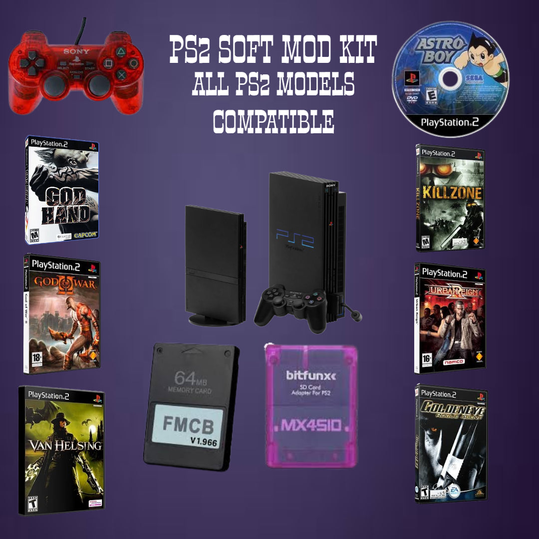 PS2 SOFT MOD KIT(80GAMES)